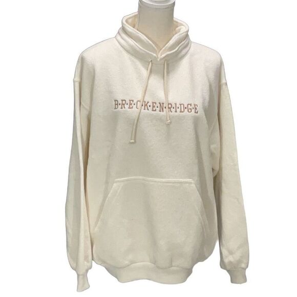 Overwear Sweaters - NWT Overwear Terry Mock Neck Long Sleeve Sweater Breckinridge Embroidered Cream
